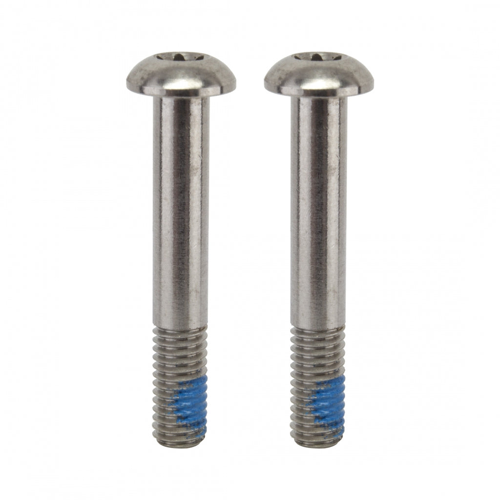 SRAM DISC ADAPTER SCREWS ONLY 32mm T25 SS PAIR f/FLAT MOUNT CALIPER