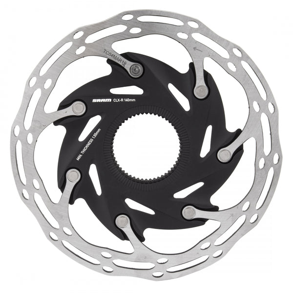 SRAM DISC ROTOR 140 C-LINE XR ROAD CL 2-PIECE ROUNDED SL/BK