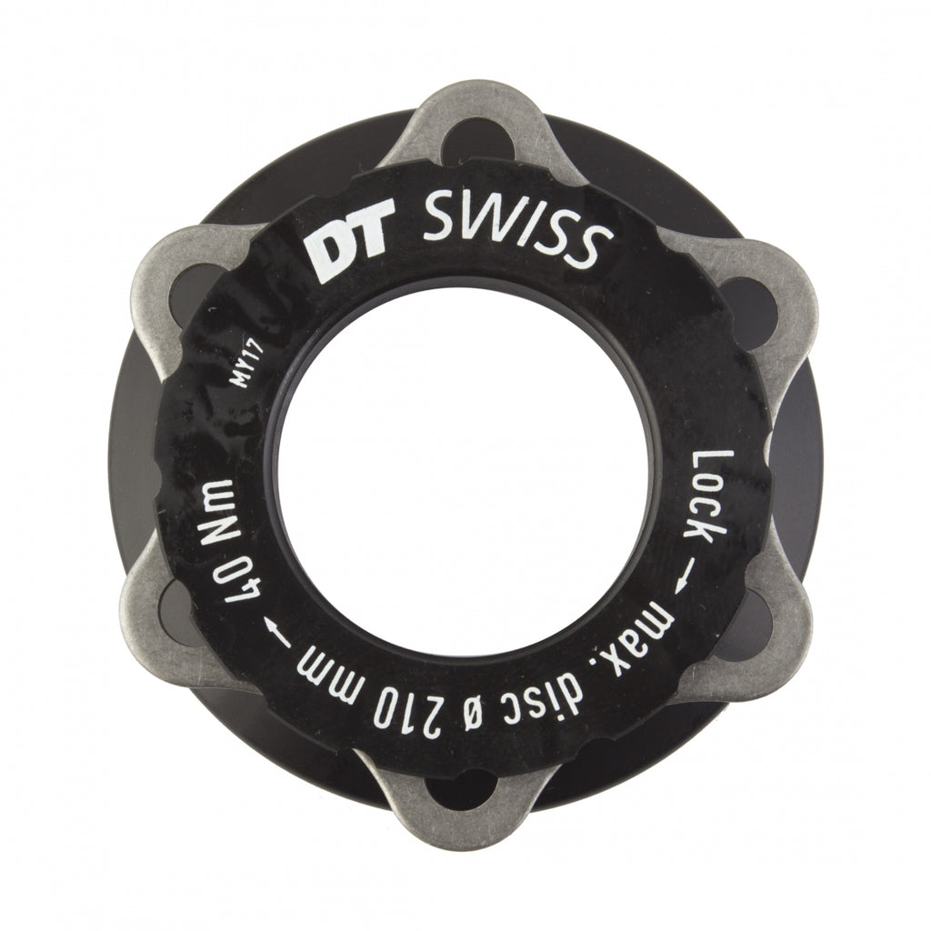 DT DISC ADAPTER MTB CL TO 6B f/15mm AXLE BLACK (J)