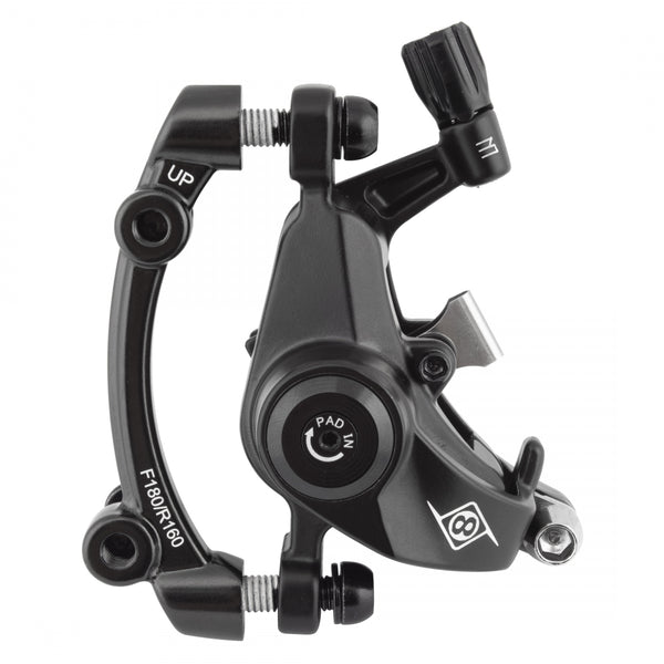 ORIGIN 8 VISE II MECH PM MTB FTorRR BLACK CALIPER ONLY (J)