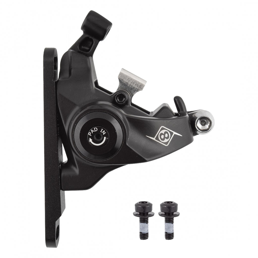 ORIGIN 8 VISE II MECH FM RD/CX/GX FRONT BLACK CALIPER ONLY (J)