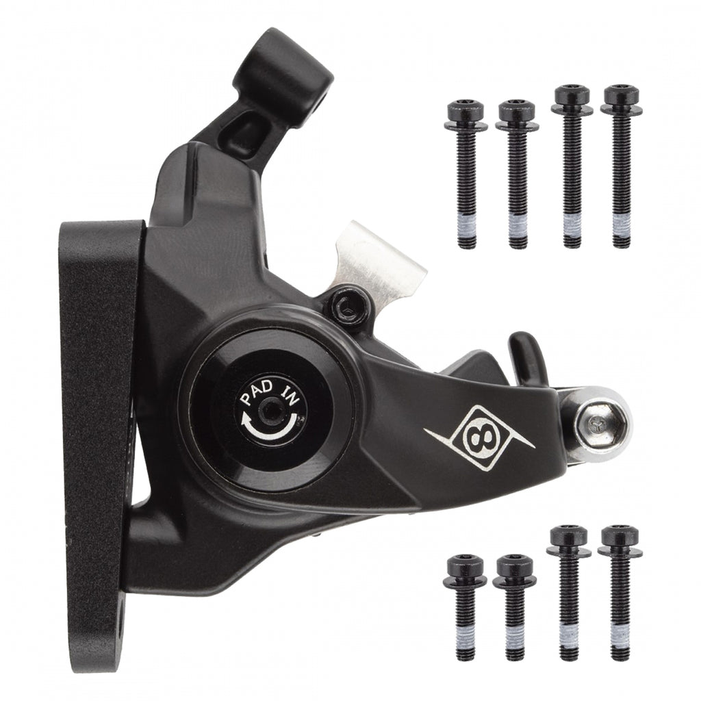 ORIGIN 8 VISE II MECH FM RD/CX/GX REAR BLACK CALIPER ONLY (J)