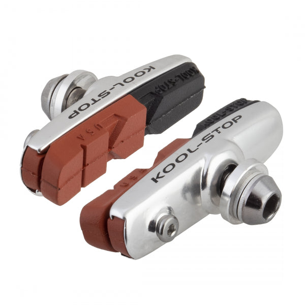 KOOL-STOP ROAD 55.5mm BK/SL PAIR