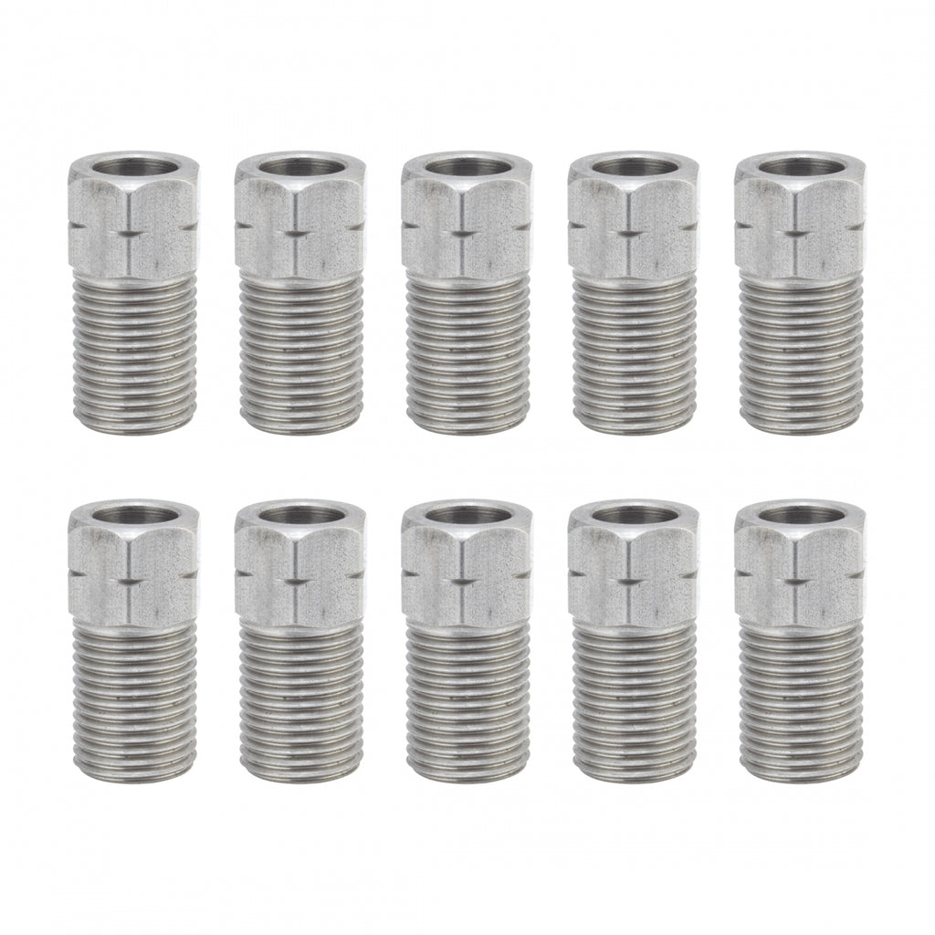 SUNLITE HOSE FITNG FLARE NUT PT01 M8x0.75 SS FOR AVID/SHI/SRAM BGof10