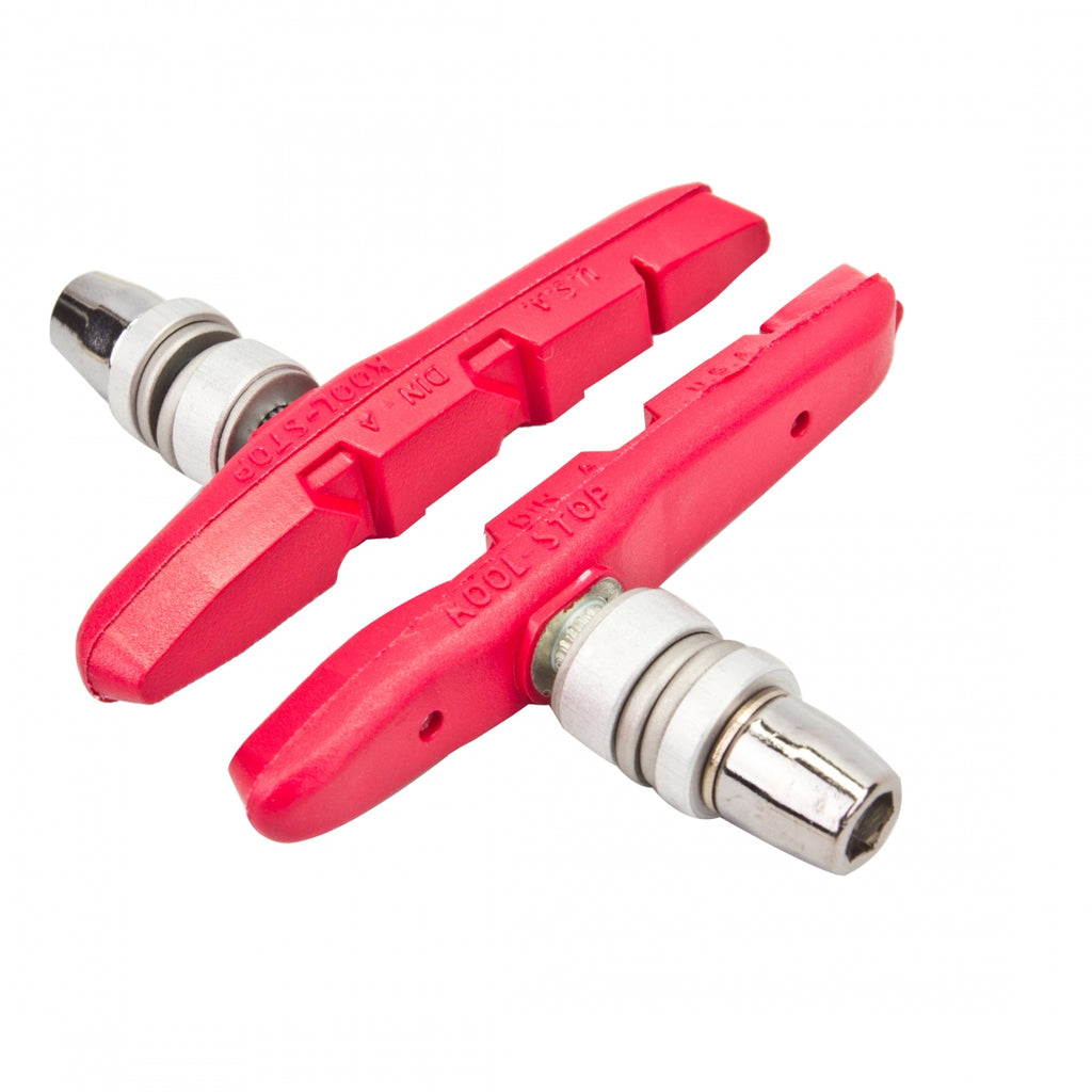 KOOL-STOP V-BRAKE RED PAIR W/HRDWRE THINLINE