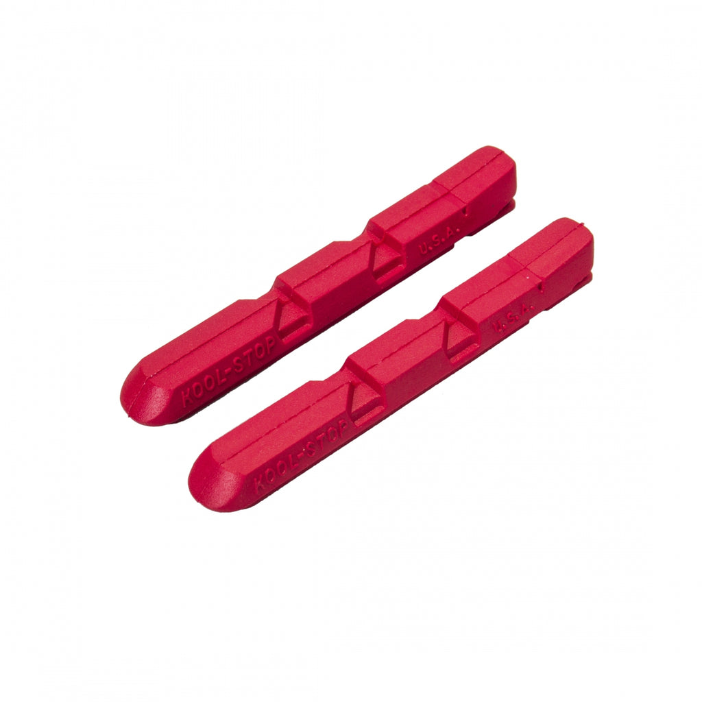 KOOL-STOP V-BRAKE RED PADS ONLY PAIR