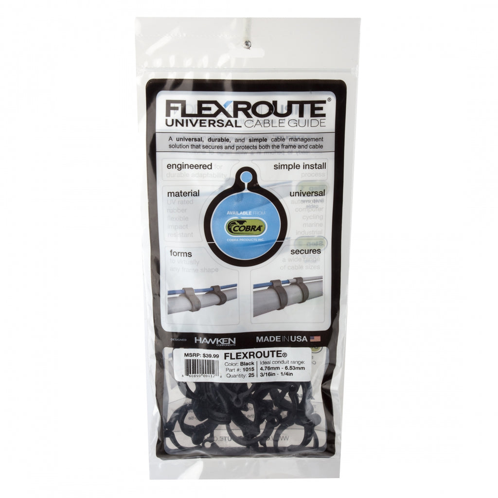 COBRA FLEXROUTE GUIDES ONLY 25pk BULK BLACK