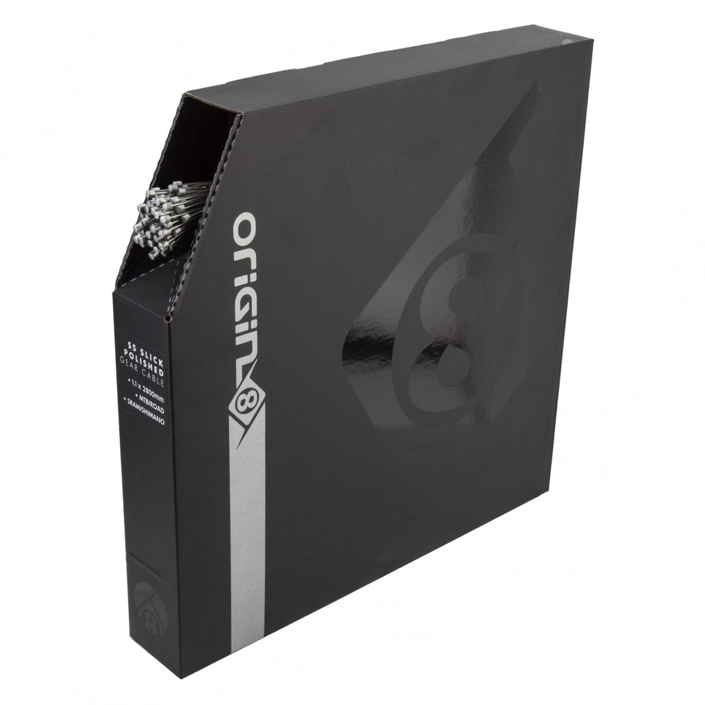 ORIGIN 8 WIRE SS SLICK POLISHED 1.1x2800 RD/MT SILVER BOXof100