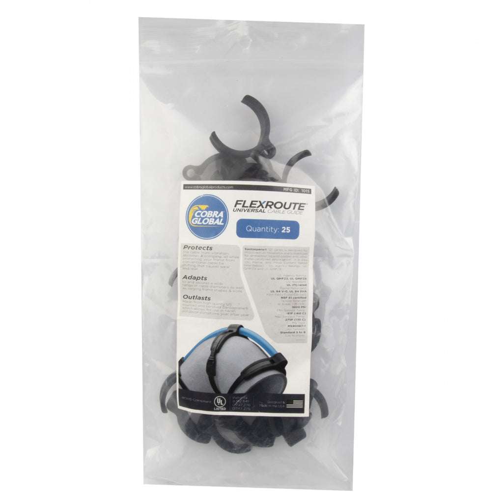 COBRA FLEXROUTE GUIDES ONLY SMALL 4.8-6.5mm 25pk BULK BLACK