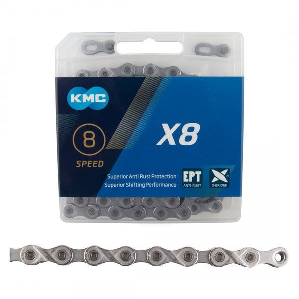 KMC X8 EPT 6/7/8s SILVER 116L