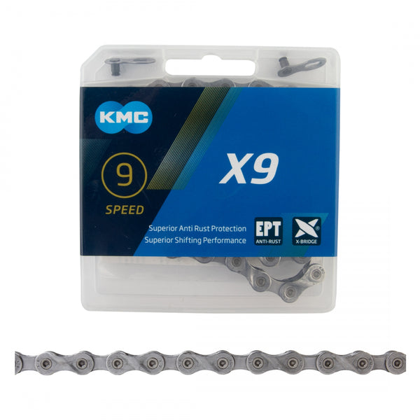 KMC X9 EPT 9s SILVER 116L