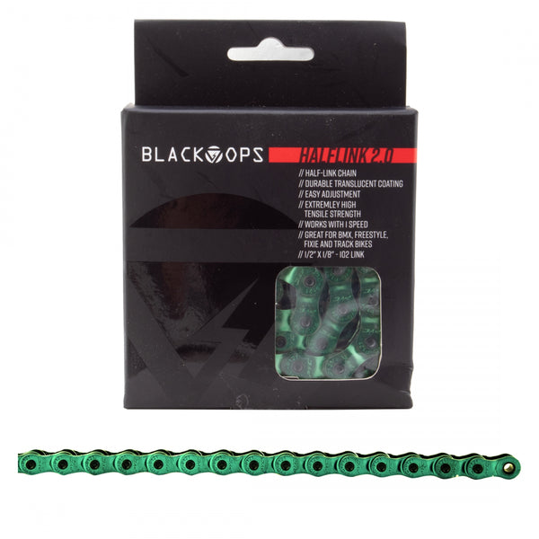 BLACK-OPS 1/2x1/8 HALF LINK 2.0 1s TRANSLUCENT-GN 102L