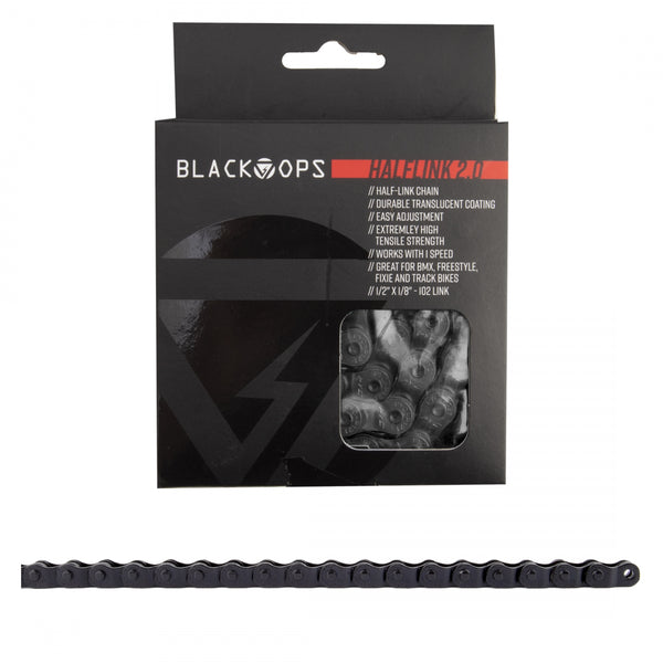 BLACK-OPS 1/2x1/8 HALF LINK 1.0 1s BLACK 102L