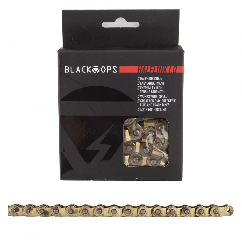 BLACK-OPS 1/2x1/8 HALF LINK 1.0 1s GOLD 102L
