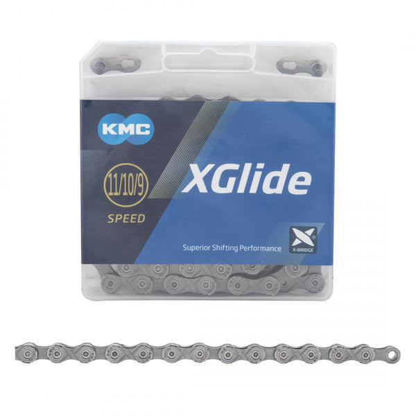 KMC xGLIDE 9/10/11s GY/GY 128L SHI-CUES