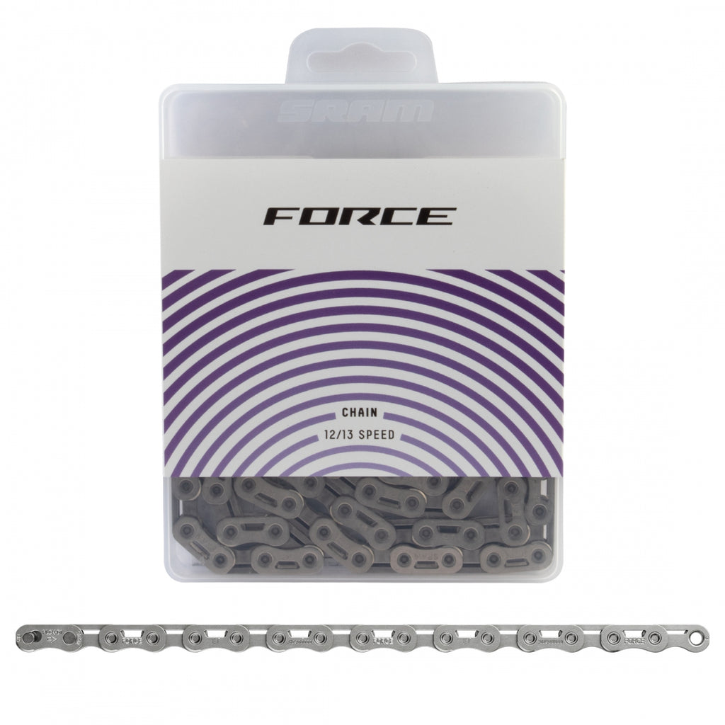 SRAM FORCE E1 AXS 12/13s 114L FLATTOP POWERLOCK SILVER (P)