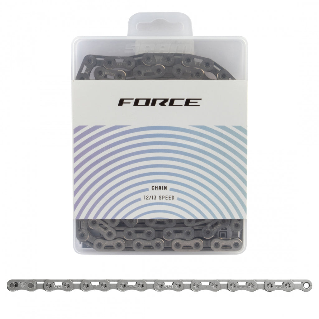 SRAM FORCE E1 AXS 12/13s 126L FLATTOP POWERLOCK SILVER (P)