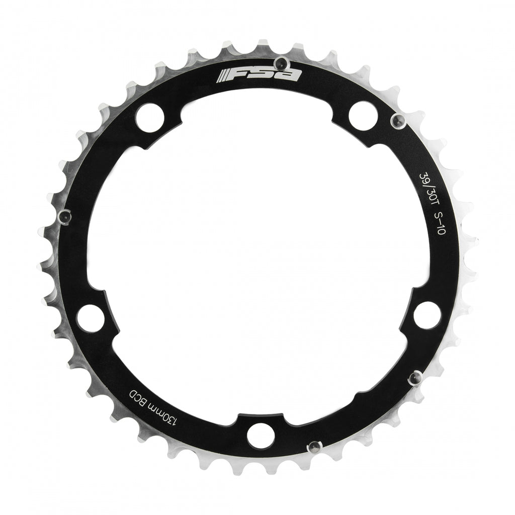 FSA ROAD PRO 130mm 39T 5B 10s BLACK TRIPLE