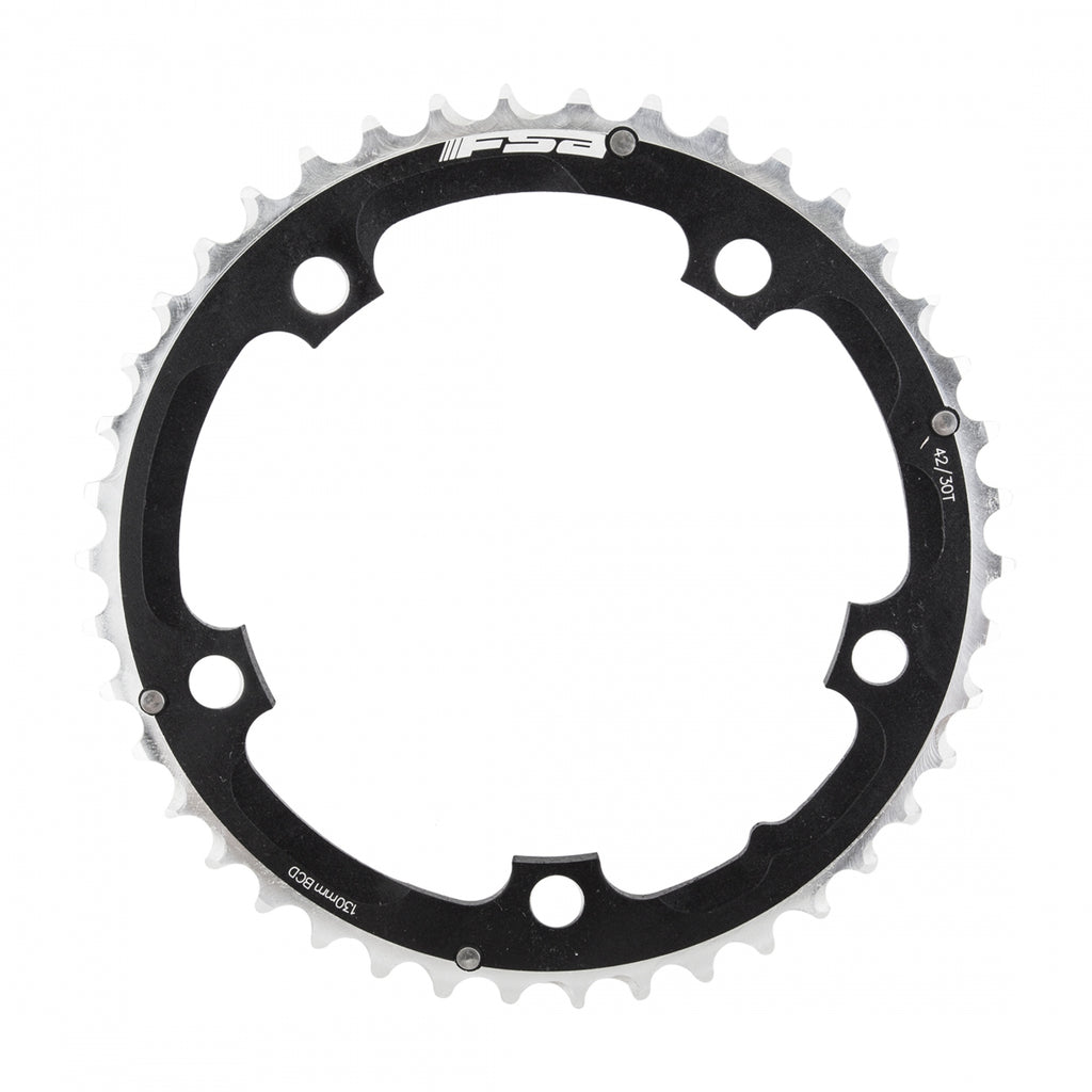 FSA ROAD PRO 130mm 42T 5B 9/10s BLACK TRIPLE