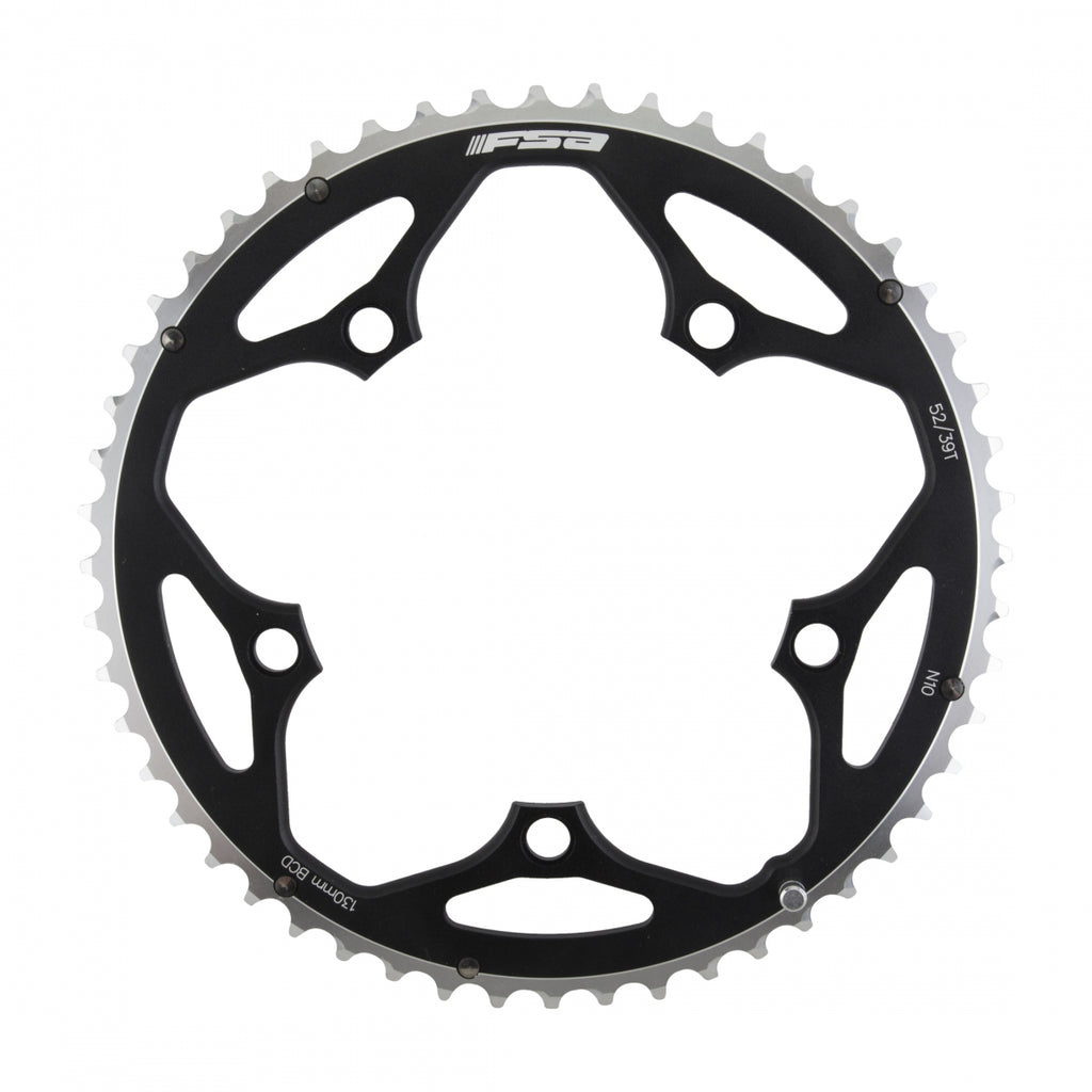 FSA ROAD PRO 130mm 52T 5B 10s BLACK TRIPLE