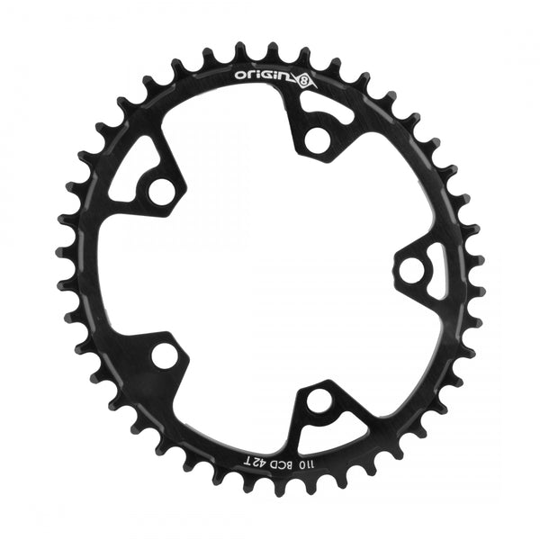 ORIGIN 8 HOLDFAST OVAL FOR SRAM 110mm 42T 10/11s 5B BLACK