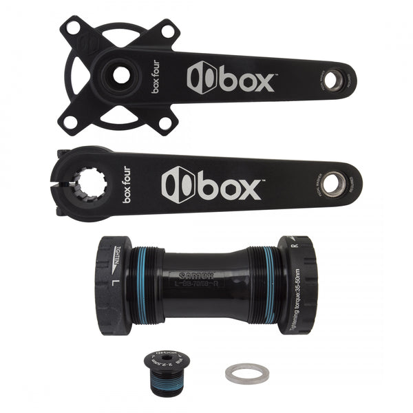 BOX FOUR 2pc ALLOY 160 24mmAXLE 104mm BLACK