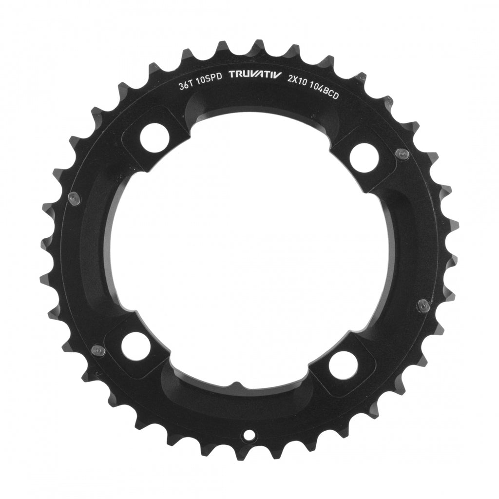 SRAM 36T 104mm 2x10 NO-PIN 36/22 ALLOY BLACK