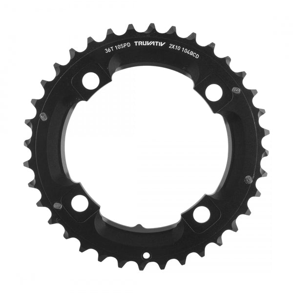 SRAM 36T 104mm 2x10 NO-PIN 36/22 ALLOY BLACK