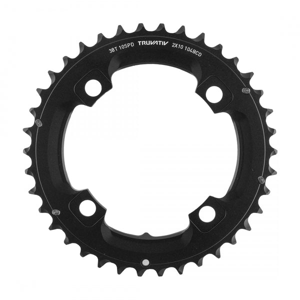 SRAM 38T 104mm 2x10 NO-PIN 38/24 ALLOY BLACK