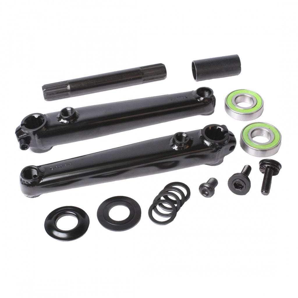 SET SUNDAY SAKER V2 RHD/LHD 155 3pc 22mm CROMO w/19mm MID BOTTOM BRACKET BLACK