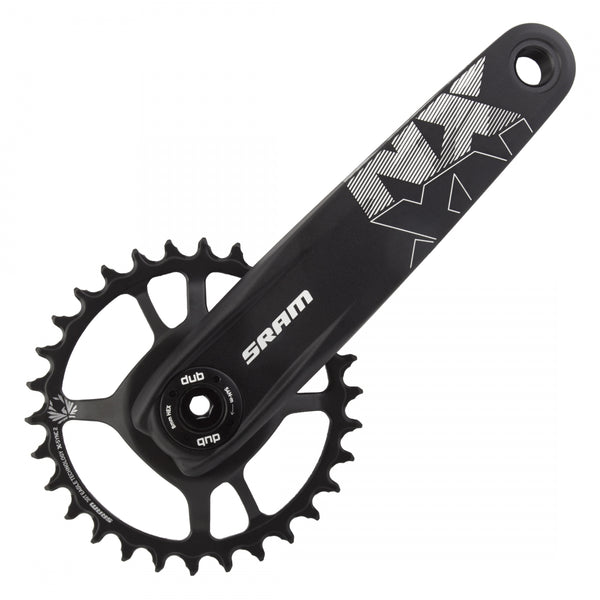 SRAM NX EAGLE FAT4 175x30 DM DUB XSYNC2 STEEL w/o CUPS BLACK 12s