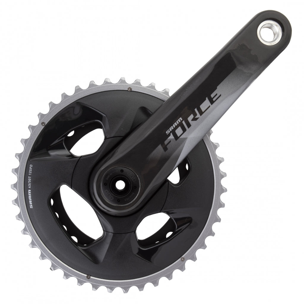 SRAM FORCE AXS 170x43/30 DUB WIDE NoBB GLOSS-CRBN