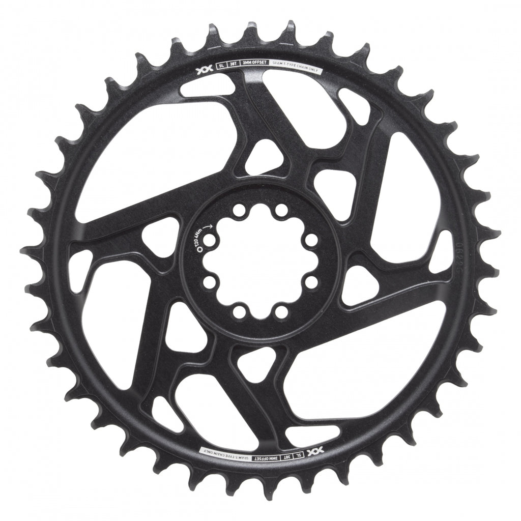 SRAM 38T DIRECT EAGLE 3mm BLACK XXSL D1 T-TYPE