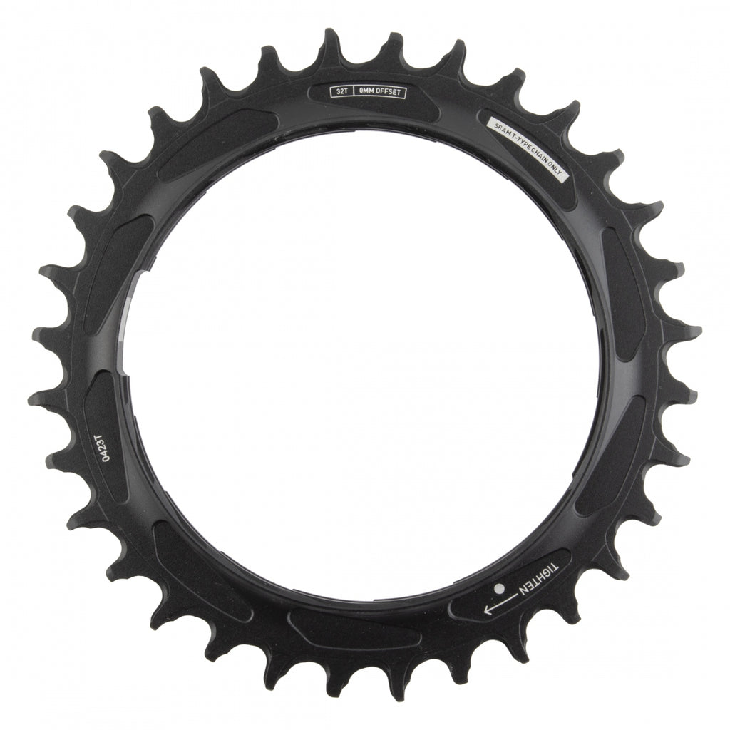 SRAM 32T POWERMETER THREADED EAGLE 0mm BK/SL XXSL D1 T-TYPE