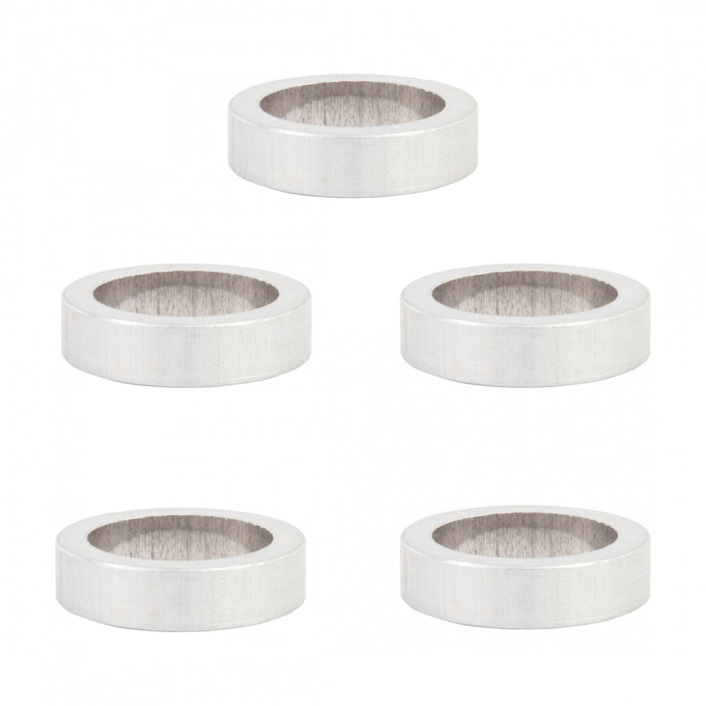 SPACERS ORIGIN 8 ALLOY 3.5mm SILVER BGof5