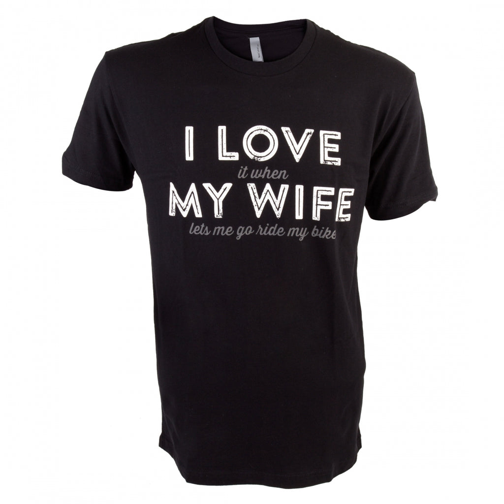 T-SHIRT DHD I LOVE MY WIFE MEDIUM BLACK