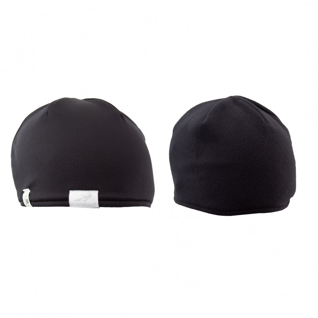 CAP H/S REPREVE THERMAL FLEECE REVERSABLE BK/BK