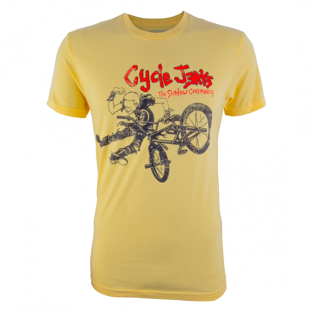 T-SHIRT TSC SS CYCLE JERKS SMALL LEMON ZEST