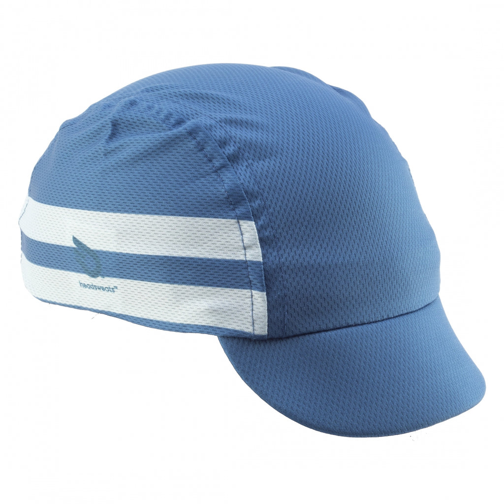 CAP H/S CYCLE CAP STRIPES SEAWAY BLUE