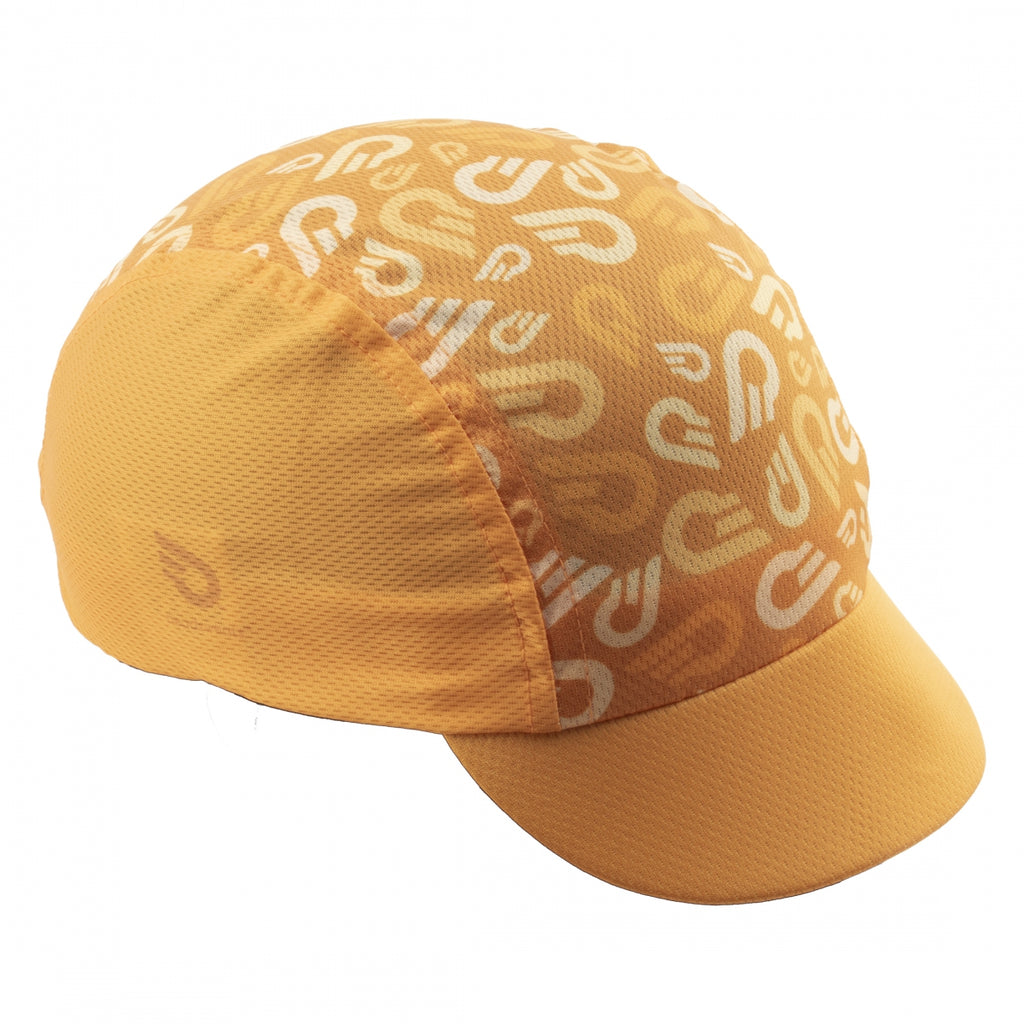 CAP H/S CYCLE CAP STRIPES MANDARIN ORANGE (P)