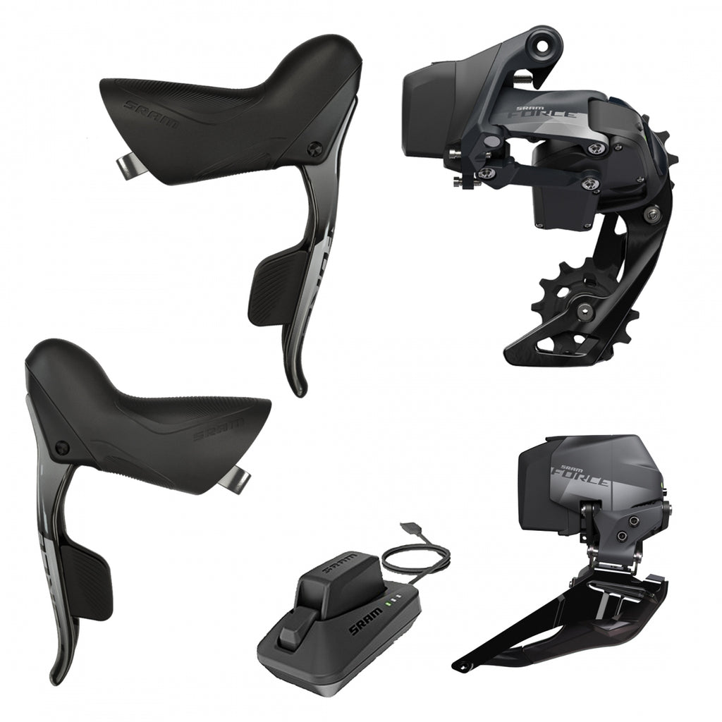 SRAM ETAP 2X FORCE AXS ROAD SHIFTER/RD & BATTERY/FD & BATTERY/CHARGER & CORD