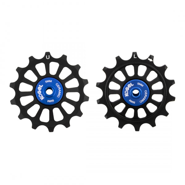 KOGEL PULLEY ALLOY 14T/14T OS HYBRID CERAMIC NW SRAM EAGLE PAIR BK/BU (K)