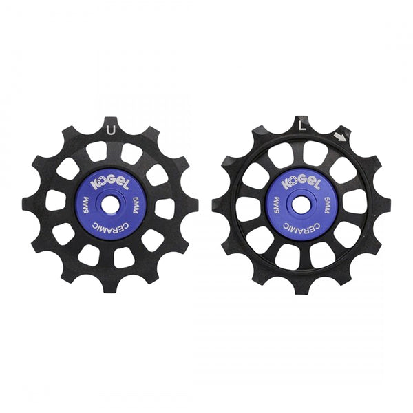 KOGEL PULLEY ALLOY FULL-CERAMIC SHIMANO 9100/8000 PAIR BK/BU (K)