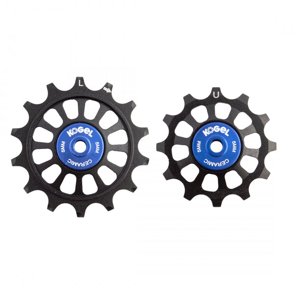 KOGEL PULLEY ALLOY OS HYBRID CERAMIC SHIMANO 9100/8000 PAIR BK/BU (K)