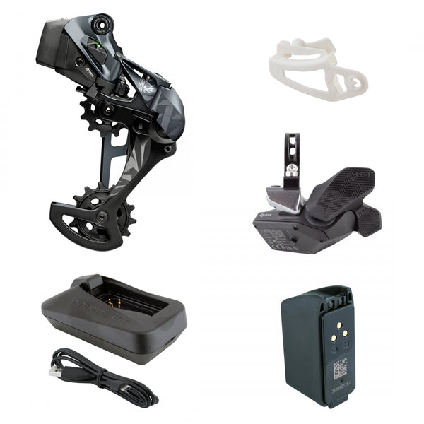 GROUP UPGRADE KIT SRAM XX1 EAGLE AXS ROCKER SHIFTER/RDwBATT/CHARGER-CORD/GAP TOOL BLACK