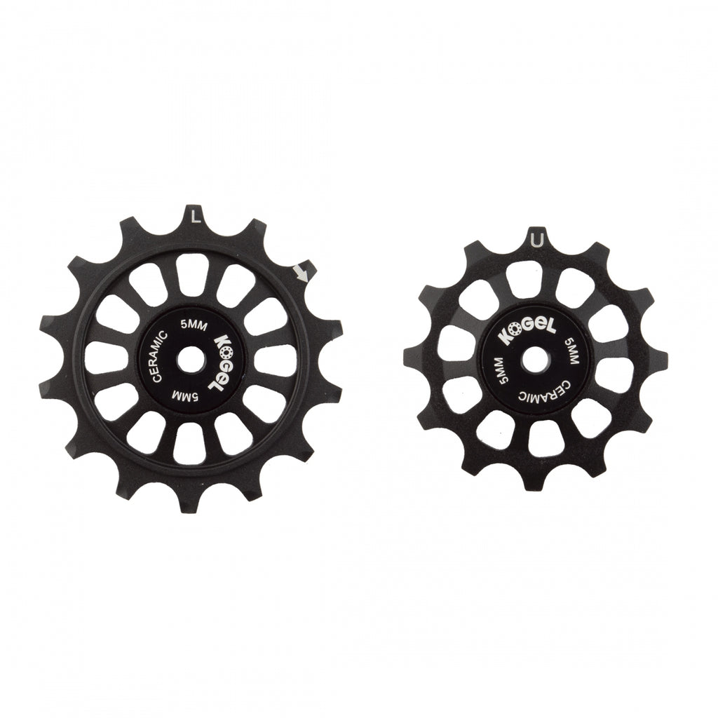 KOGEL PULLEY ALLOY 12T/14T OS HYBRID CERAMIC SHIMANO M9200 PAIR BLACK