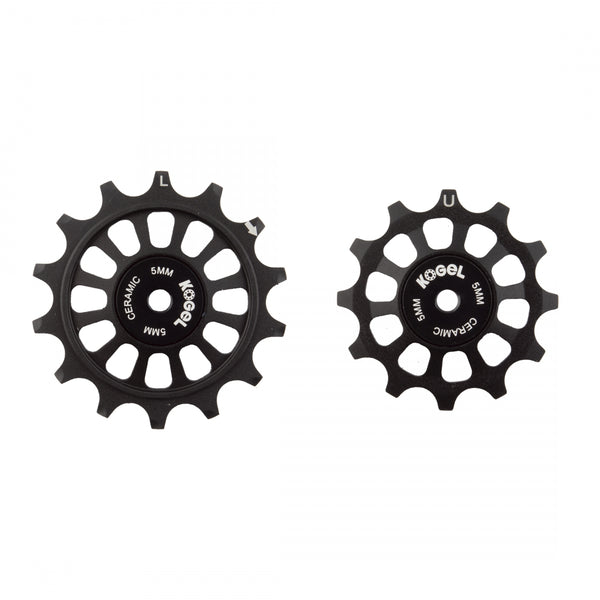 KOGEL PULLEY ALLOY 12T/14T OS HYBRID CERAMIC SHIMANO M9200 PAIR BLACK