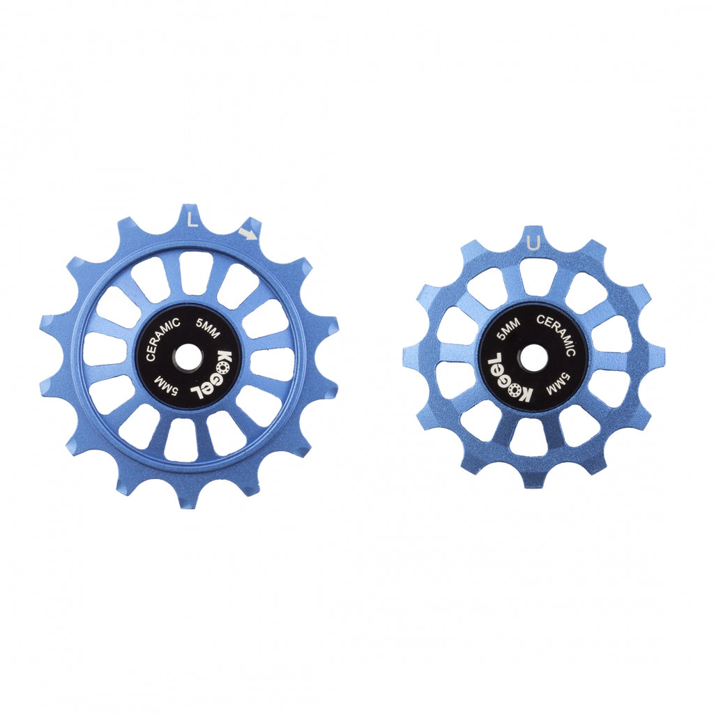 KOGEL PULLEY ALLOY 12T/14T OS HYBRID CERAMIC SHIMANO M9200 PAIR BLUE