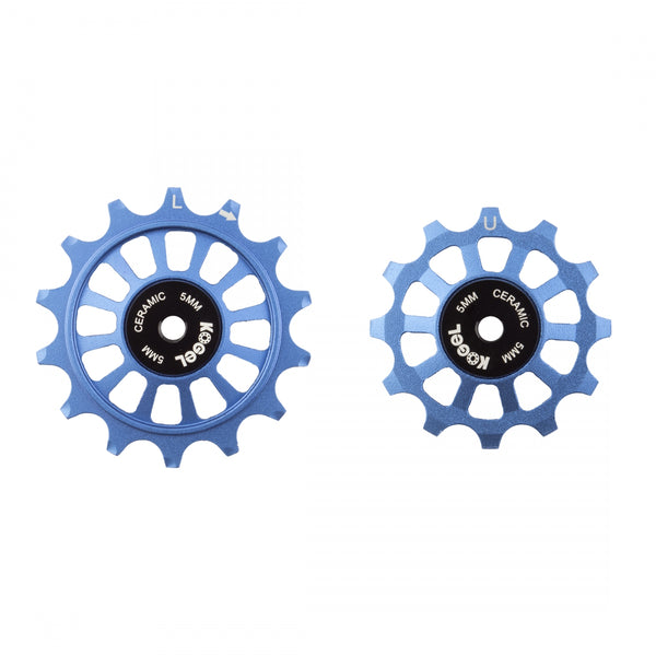 KOGEL PULLEY ALLOY 12T/14T OS HYBRID CERAMIC SHIMANO M9200 PAIR BLUE