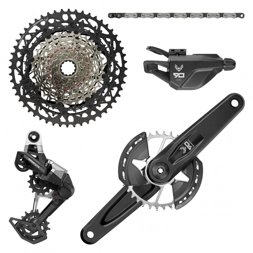 SRAM EAGLE 90 T-TYPE RD/TRIGGER-SHIFTER/CRANK DUB 12s-165x32DM/CHAIN/CASS XS1275 10-52 BLACK
